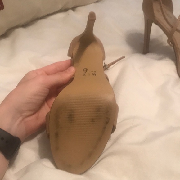 Nude Strappy Sandals/Heels - Picture 3 of 3